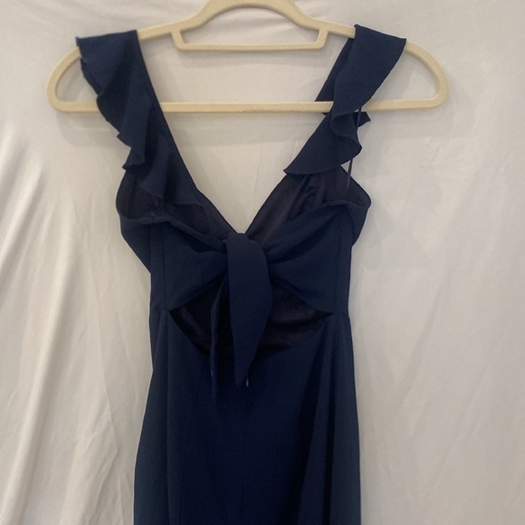 Showpo More than this midi dress in navy blue sz 0 - Picture 9 of 10